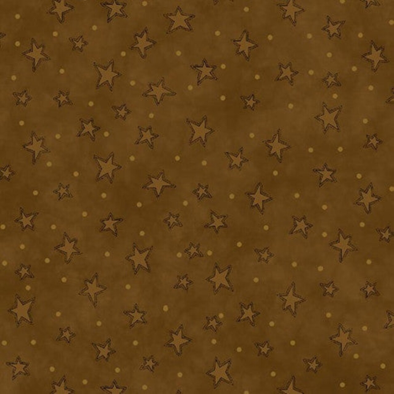 Fabric Henry Glass Brown Starry Basics by the Quarter Yard 8294-38